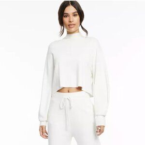 CULPOS x INC Long-Sleeve Knit Crop Top, Created for Macy's NWT